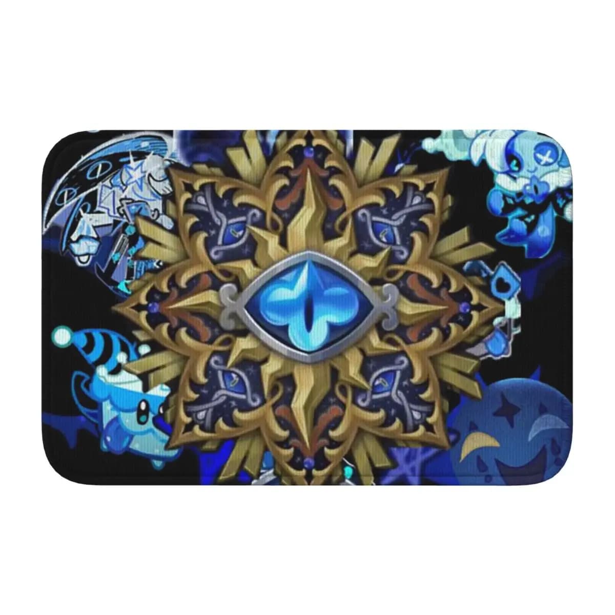 Anti-slip carpet Shadow Milk Cookie Kingdom Run, Design Anime Carino, for Kitchen, Entrance, House, Bathroom