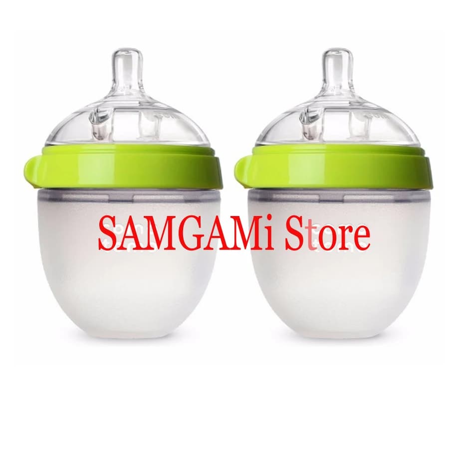 Silicone bebes Bottle Green/Pink 5 oz and 8 oz Baby Bottle 2 Pack BPA free Feeding bottle children kids drink milk mamadeiras