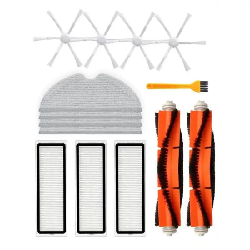 CHFL Kit di Accessori 14 Pezzi per Xiaomi Mi Robot Vacuum Mop 2 STYTJ03ZHM: Spazzola Principale, Spazzole Laterali, Filtro, Panno per Pulizia