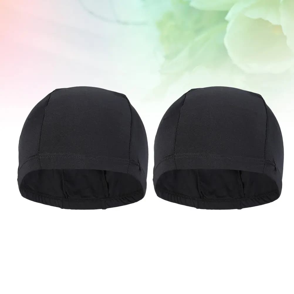 2 pezzi di cappucci da nuoto comodi e leggeri, traspiranti, in poliestere elastico, unisex, per uomini e donne, capelli lunghi, doccia, nuoto