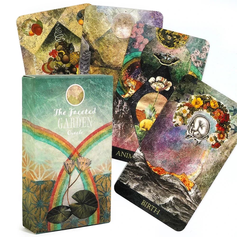The Faceted Garden Oracle Seconda edizione Oracle Deck Divinazione ispirata al simbolismo e nella metaforo del giardino Carta da 52 pezzi