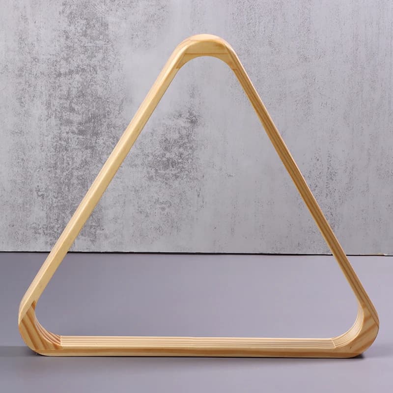 Porta Palle da Biliardo a Treppiede in Legno, Organizzatore per Biliardo, Supporto per Palle da Gioco da Tavolo