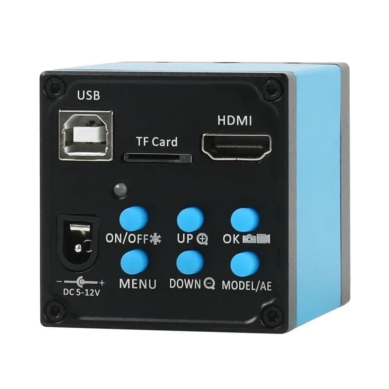 Telecamera Microscopio Industriale 20MP 4K 1080P HDMI USB con Registrazione Video e Telecomando IR per Riparazione Telefoni Cellulari