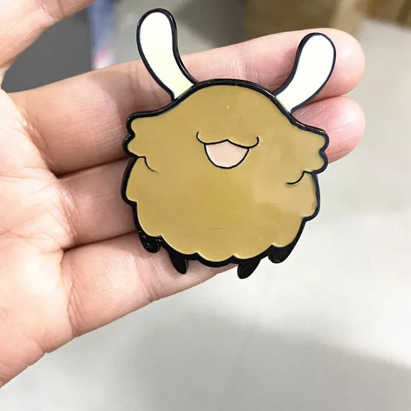 Game Cartoon Cute Animals Cosplay Brooch Movable Ears Metal Badge Cute Backpack Pin Jewelry Accessories Gifts