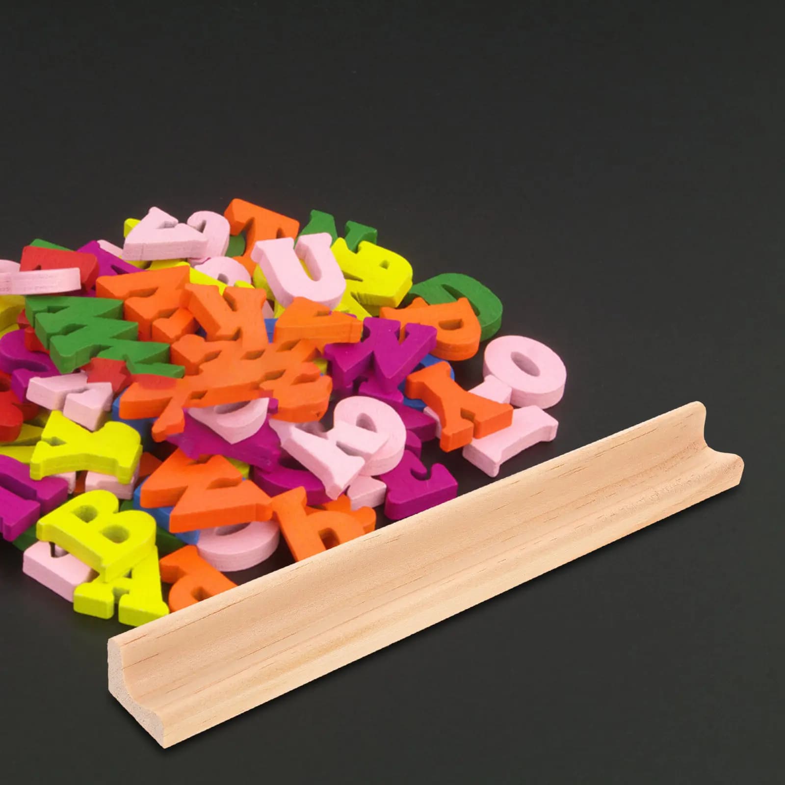 Set di 5 Supporti in Legno per Tessere di Domino, Organizzatore Stabile per Mahjong, Vassoi per Domino Mexican Train, Porta Pezzi da Gioco