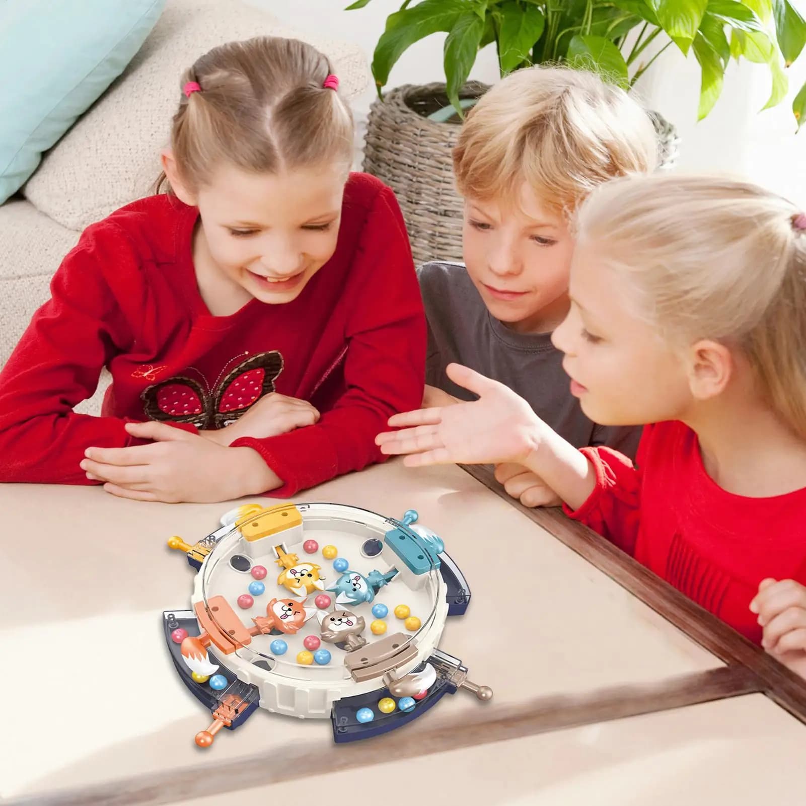Eat Beans Gioco da tavolo Snatching Bean Ball Toys Classico divertimento competitivo Giocattolo per l'addestramento alla motoria fine per feste in famiglia Bambini Adulti 2