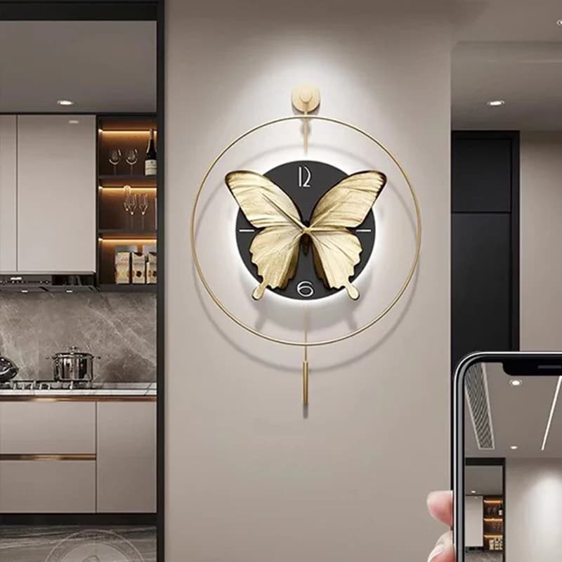 Art Mural Wall Clocks Led Living Room Luxury Digital Interior Nordic Wall Watch Aesthetic Silent Reloj De Pared Room Decorations
