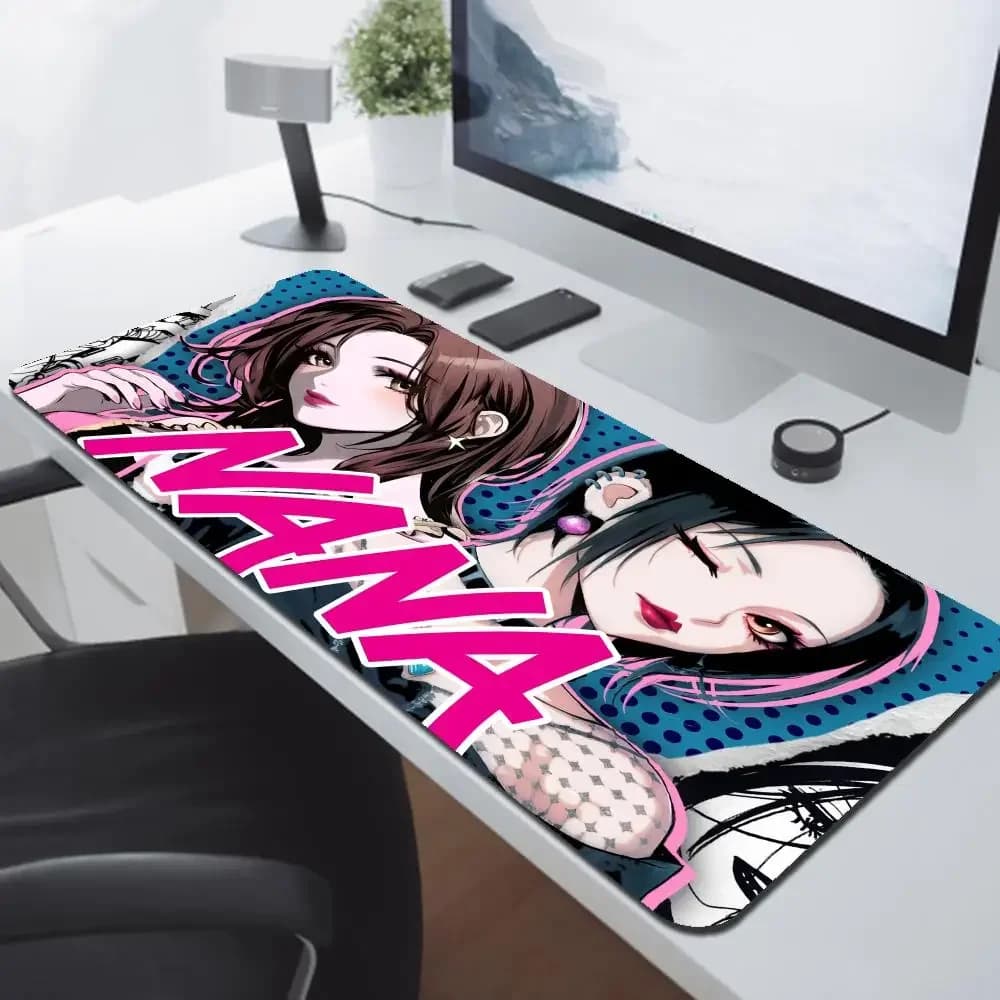 Nana Anime Mousepad Gamer Accessori per ufficio per tappetino da scrivania per computer Tappetino per mouse Tappetini da gioco Tastiera Mause Tappeto Tappeto veloce