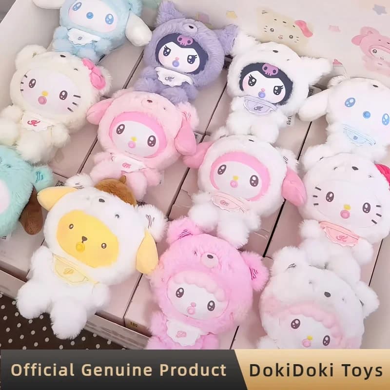 Autentica Serie Sanrio Little Bear Planet, Scatola Misteriosa con Peluche in Vinile, Figurine Anime Kawaii, Ciondolo per Borsa, Giocattoli Regalo