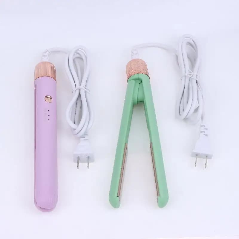 Mini portable curling iron clamp, double use, ironing and curling, hairdressing accessories suitable for student dorm