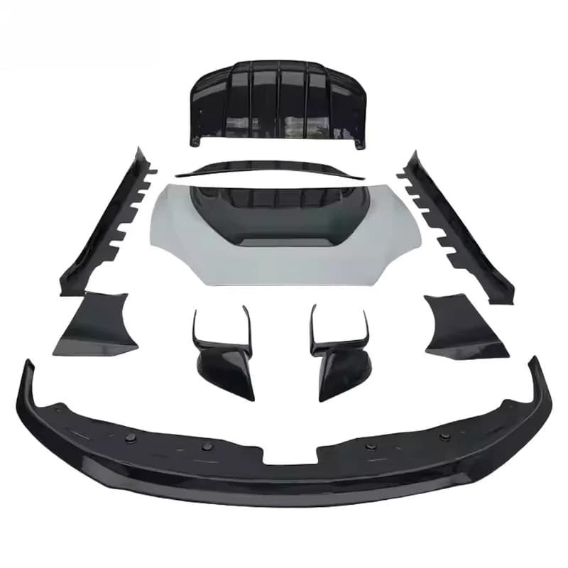 Hot Selling High Quality V Style Carbon Fiber Body Kits With Hood Front Lip Side Skirts Diffuser Spoilers Fit For Vehicles