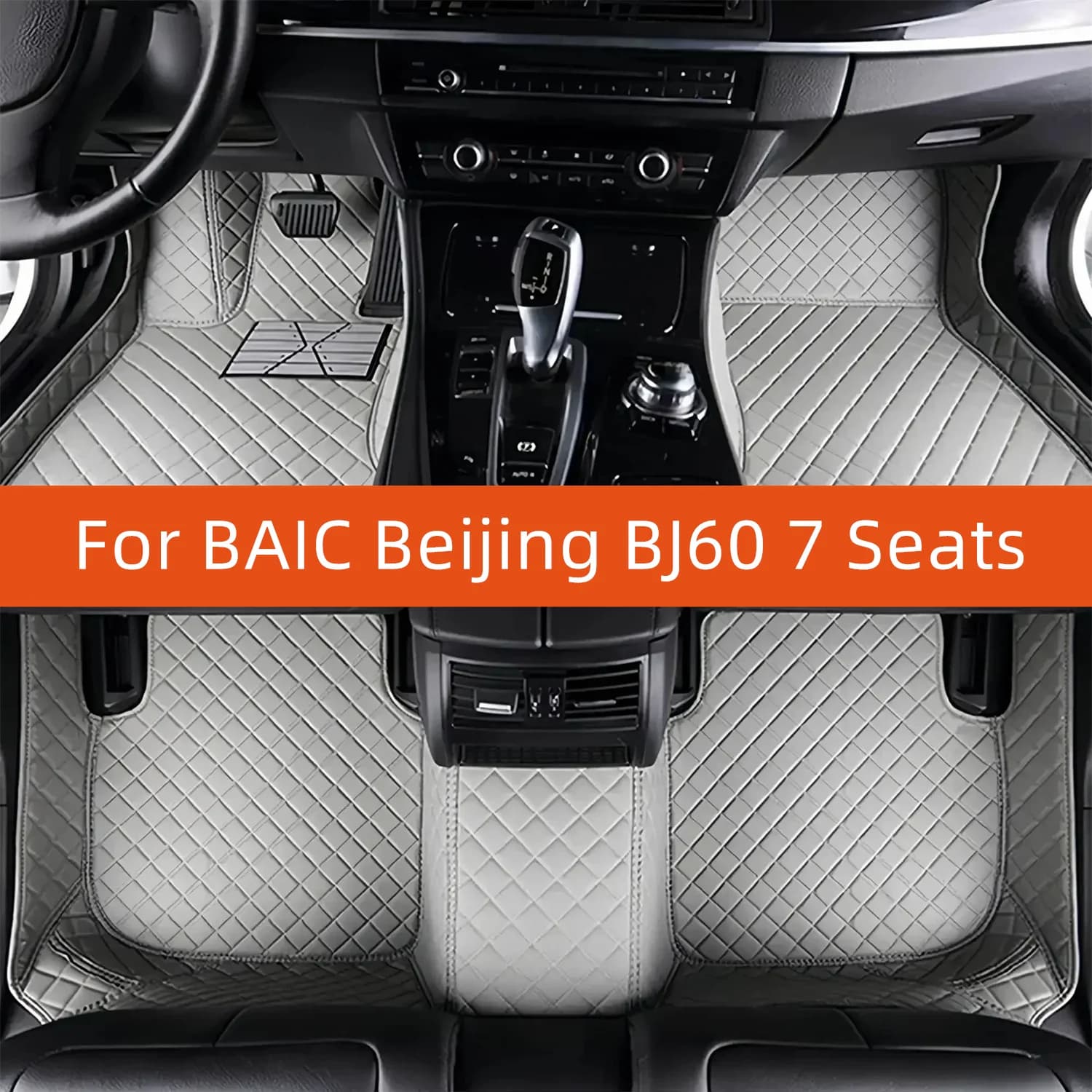 Customized Leather Car Mat for BAIC Beijing BJ60 7 Seats 2022 2023 2024 2025 2026 2027 Car Mat Interior Accessories