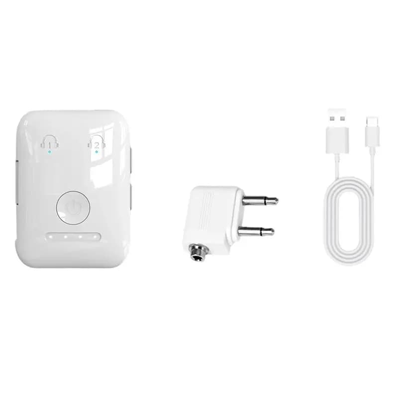 JABS-One-To-Two Trasmettitore Bluetooth 5.3 Dongle musicale stereo AUX da 3,5 mm per auto, aereo, TV, PC, cuffie, altoparlanti