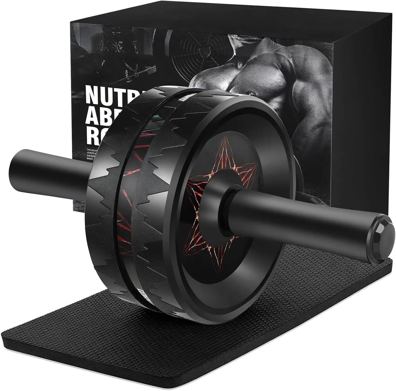 AB Roller Wheel - Ab Roller for Abdominal Workout and Core Strength Training, Portable Ab Wheel Roller Exercise for Men Women Fi