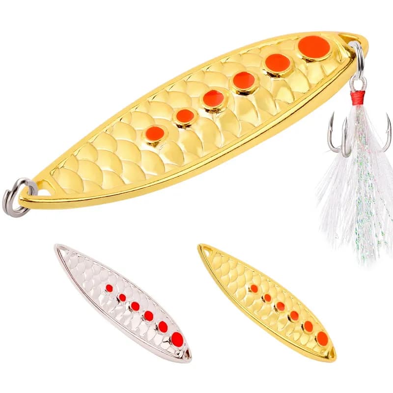 1pc 3g-20g cucchiaio da pesca richiamo esca in metallo jig scaglie paillette cucchiaio di metallo artificiale pesca esche da pesca esche pesce