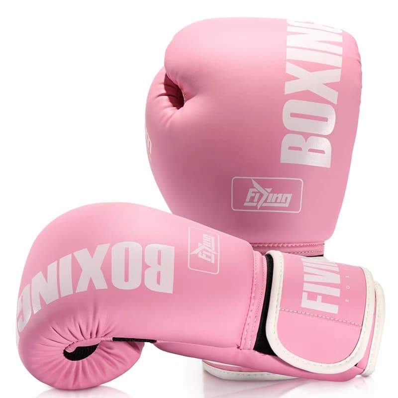 Boxing gloves FIVING Pro Style for Women, PU Leather, Muay Thai Training,Sparring, Kickboxing Combat, Heavy Duty Boxing Bag for Adults G
