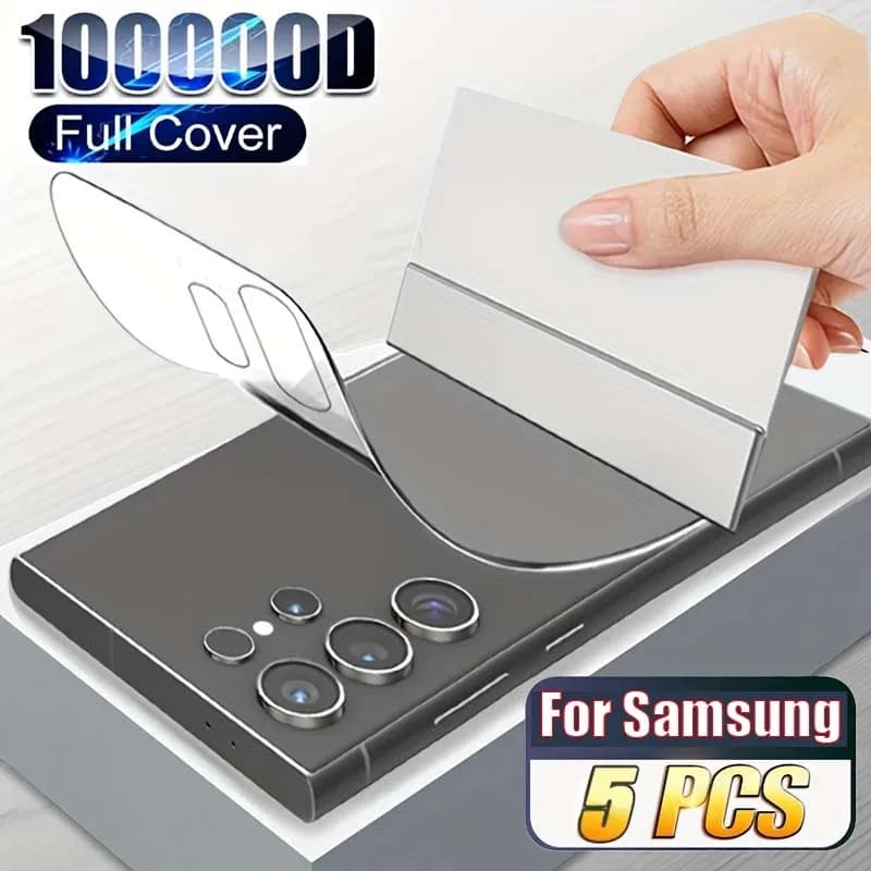 5Pcs Back Hydrogel Film For Samsung Galaxy S26 Ultra Plus Screen Protector For Galaxy S25 S24 FE A57 A37 A17 A27 5G Back Film