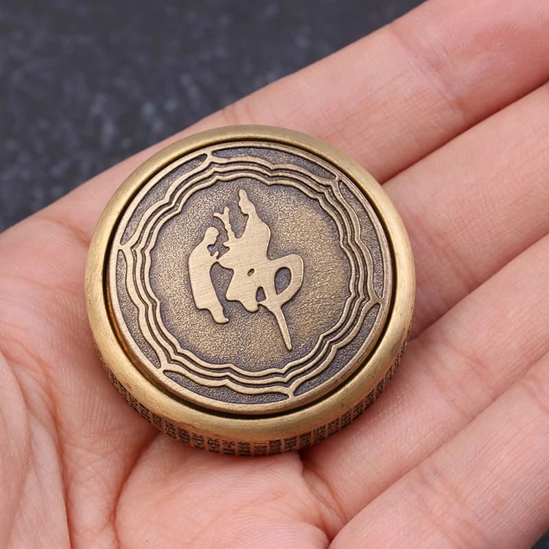 Giocattolo antistress Zen Buddha Fidget Spinner, giroscopio in metallo per adulti, antistress, giocattolo da scrivania per alleviare ansia e stress