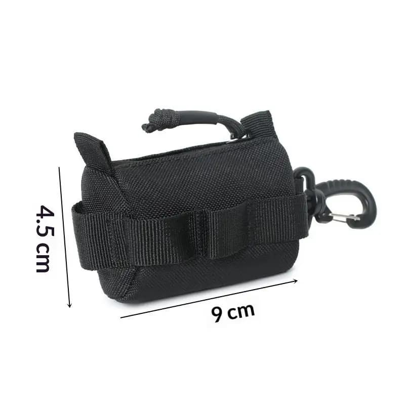 Borsa da Cintura Outdoor con Chiusura a Zip, Portachiavi e Portacarte, Piccola Borsa Porta Attrezzi, Portafoglio Portatile, Marsupio per Caccia