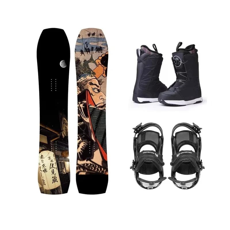 Set da snowboard con rilegatura e avvio per snowboard Freeride direzionale di vendita caldo