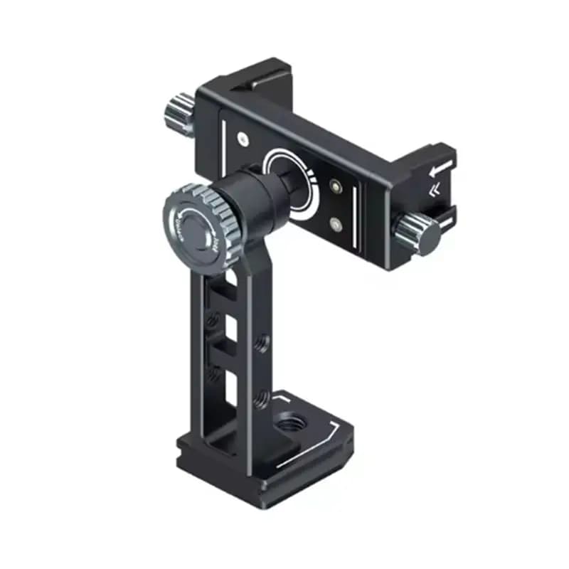 Supporto per telefono FEDI con morsetto e attacco cold shoe Arca, clip girevole a 360° per fotografia, smartphone, LED, microfono, Magic
