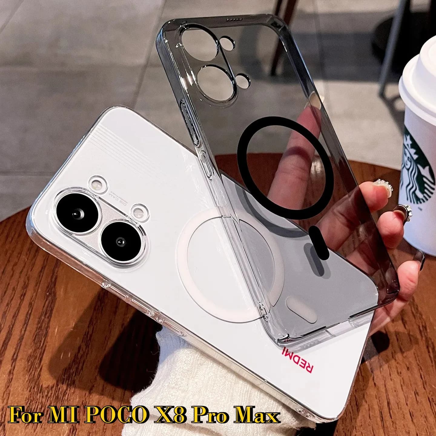 HD/Matte Clear Magnetic Hard PC Case for MI Poco X8 Pro Max X7 X6 F8 F7 Ultra Redmi Turbo 5 4 3 Max Note 15 Pro K90/80/70E Cover