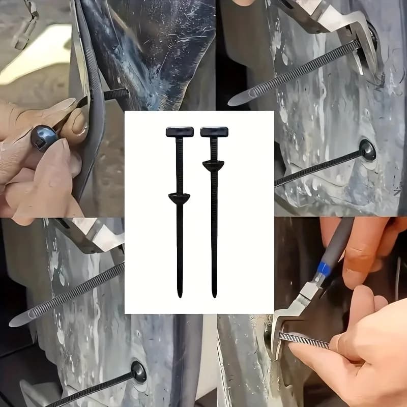 100 Pezzi Fascette Stringicavo Universali in Nylon 2026 Aggiornate, Multifunzionali, in Plastica, Resistenti, Autobloccanti, Resistenti ai Raggi UV, Nere, Adatte per la Manutenzione Quotidiana dell'Auto