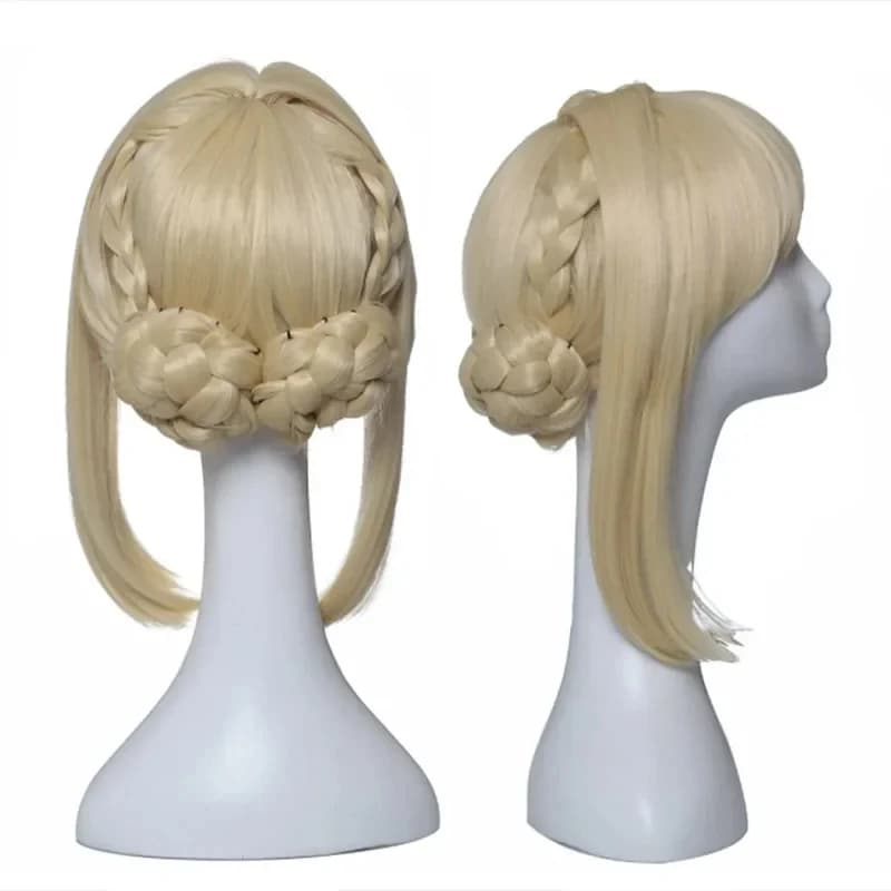 3.a;6\m/Anime Violet Evergarden Cosplay Costume Wig White Shirt Green Skirt Uniform Sexy Halloween Costumes for Women Gig;8'l/7,