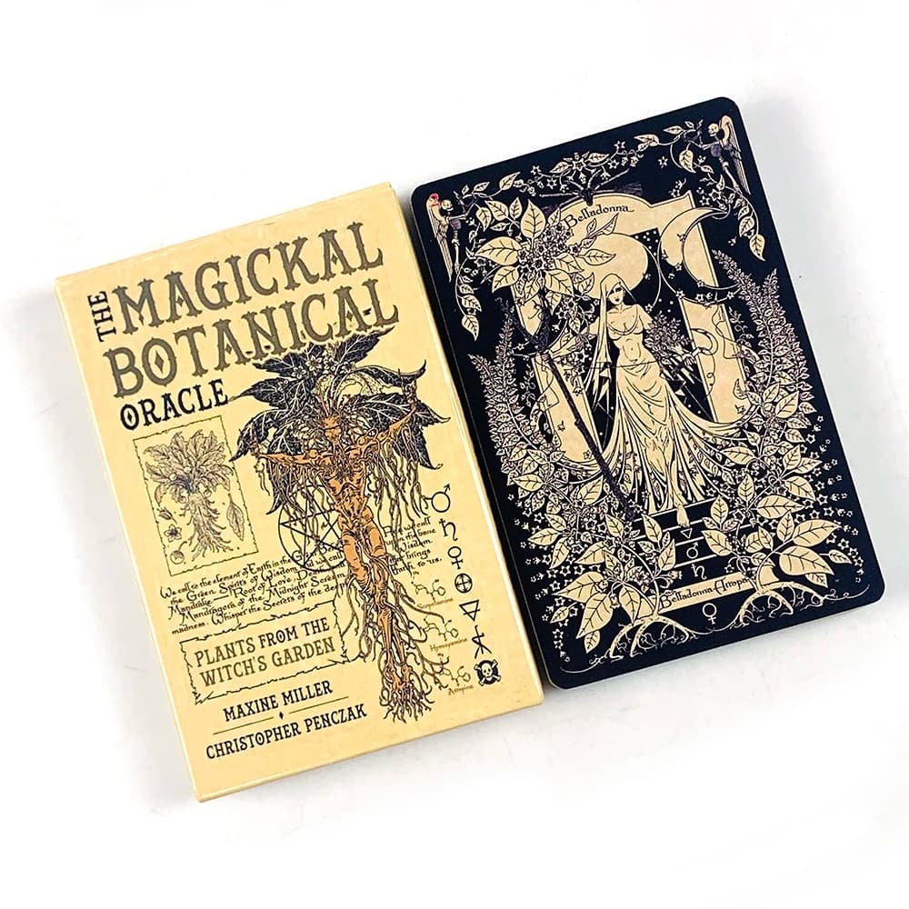 The Magickal Botanical Oracle Cards, un mazzo di carte da tarocchi in inglese da 33 carte, perfetto per la guida spirituale