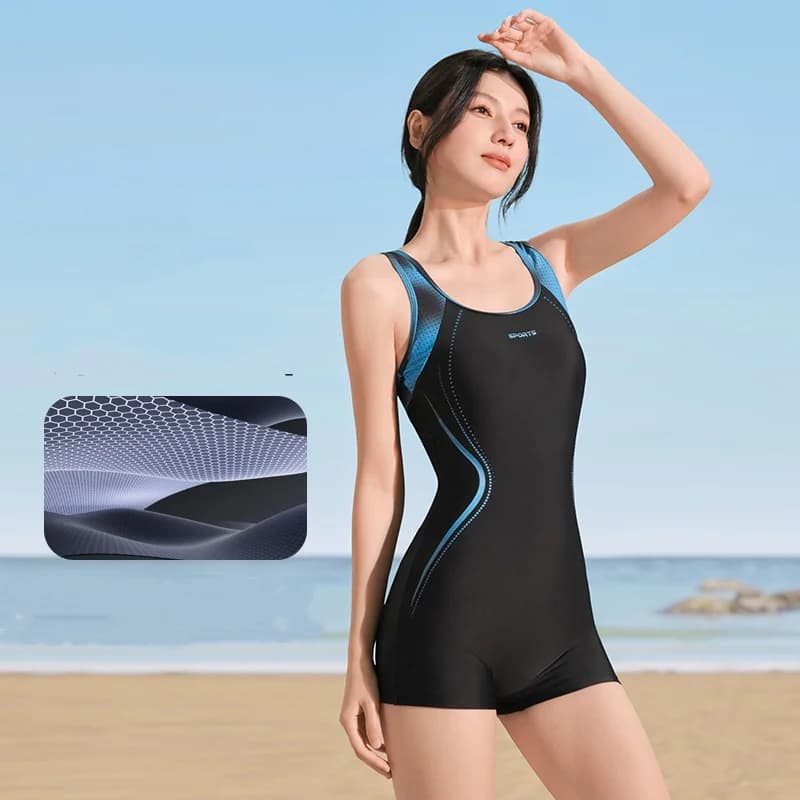 361 Women's professional waterproof push up swimsuit with glasses, beach bathing suit, sexy, fast drying