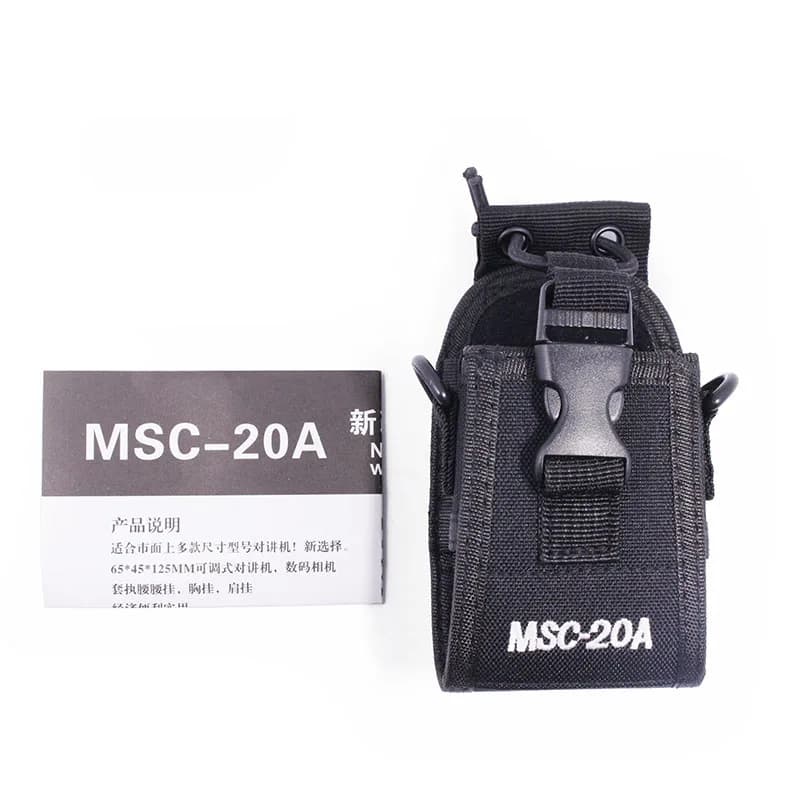 Walkie Talkie Custodia universale in nylon Pounch Borsa porta radio bidirezionale per Motorola per Baofeng MSC20A