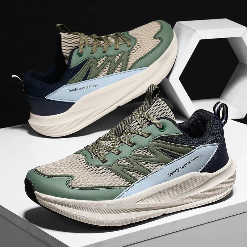 Men's Running Shoes Luxury Shoes Couple Outdoor Sneakers Cushioning Breathable Mesh Off-road Trainer Shoes Race Non-Slip Fashion