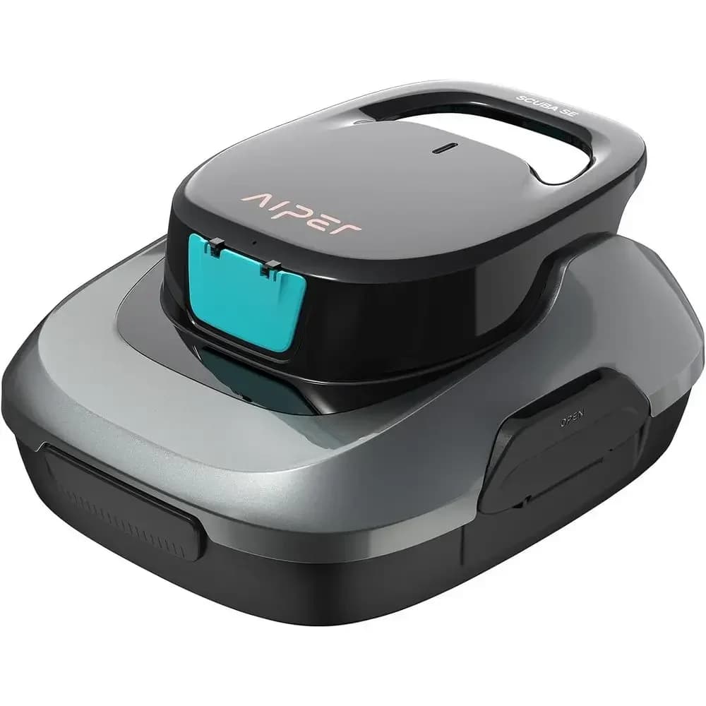 90-Minute Runtime Cordless Pool Cleaner, Smart Self-Parking, Lightweight Vacuum for Above Ground Pools up to 860 Sq. Ft., Starry
