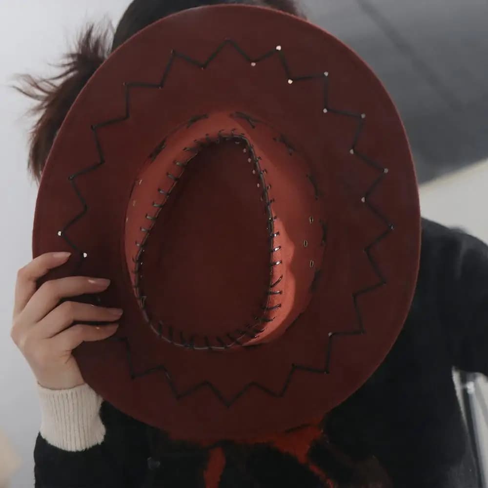 Visiera regolabile con cordino, cappello da ragazza con protezione solare, cappello da cowgirl, cappello da cowboy western, cappello da cavaliere, cappello da sole