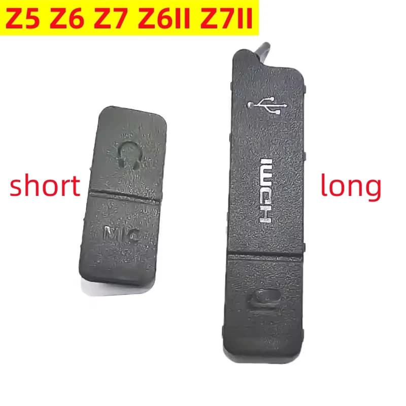 NUOVO Per Nikon Z5 Z6 Z7 Z6II Z7II Copertura Laterale Borsette Porta USB Custodia Coperchio In Gomma Pelle USB Gomma HDMI