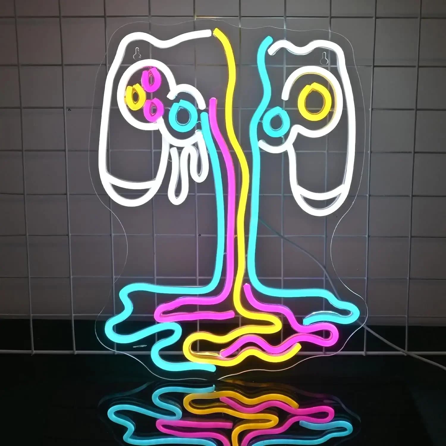 Insegna al Neon LED 'Melt The Game' con USB Dimmerabile per Sala Giochi, Camera da Letto, Bar, Soggiorno, Decorazione Murale per Feste di Compleanno