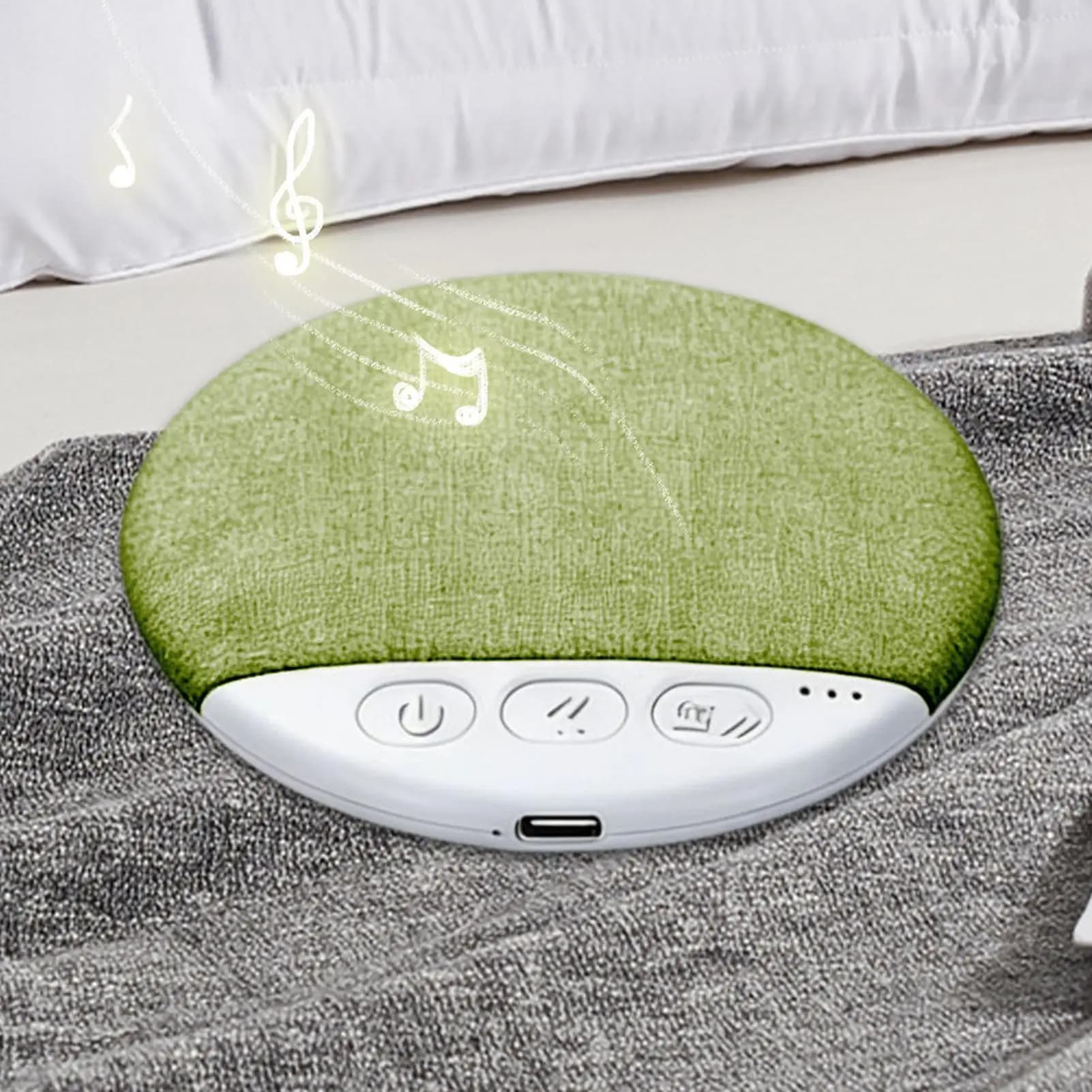 Altoparlante Bluetooth da Cuscino per Camera da Letto, Audio Stereo Bass con Rumore Bianco e Timer per Dormire, Regalo