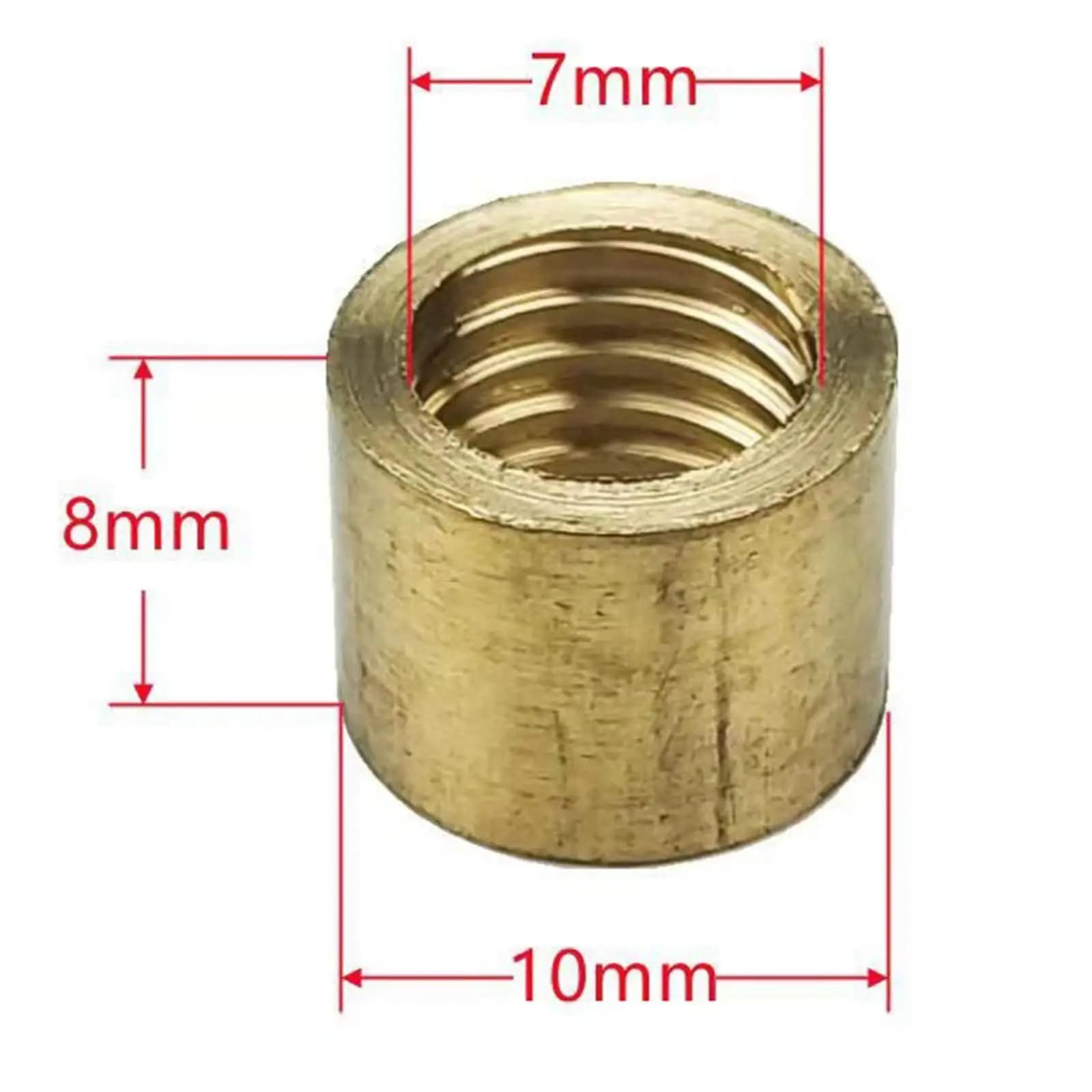 Set di Tubi in Ottone da 10mm per Riparazione Puntali Stecche da Biliardo e Kit di Aggiornamento per Stecche da Biliardo