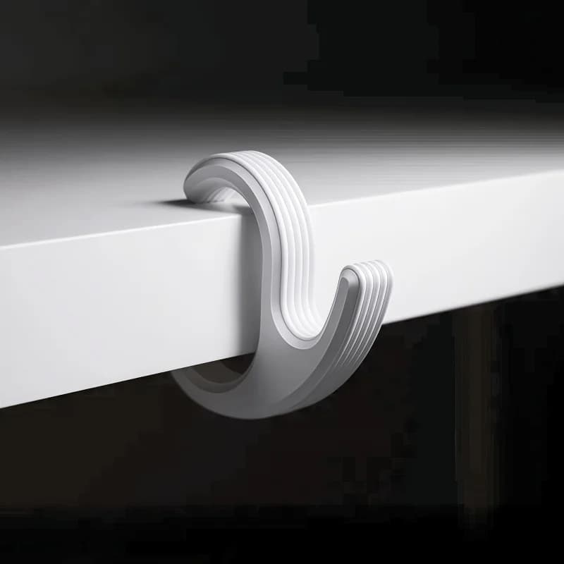 Gancio da scrivania per cuffie, design antiscivolo, elegante, per l'organizzazione della scrivania degli studenti, ganci multiuso per riporre borse e oggetti.