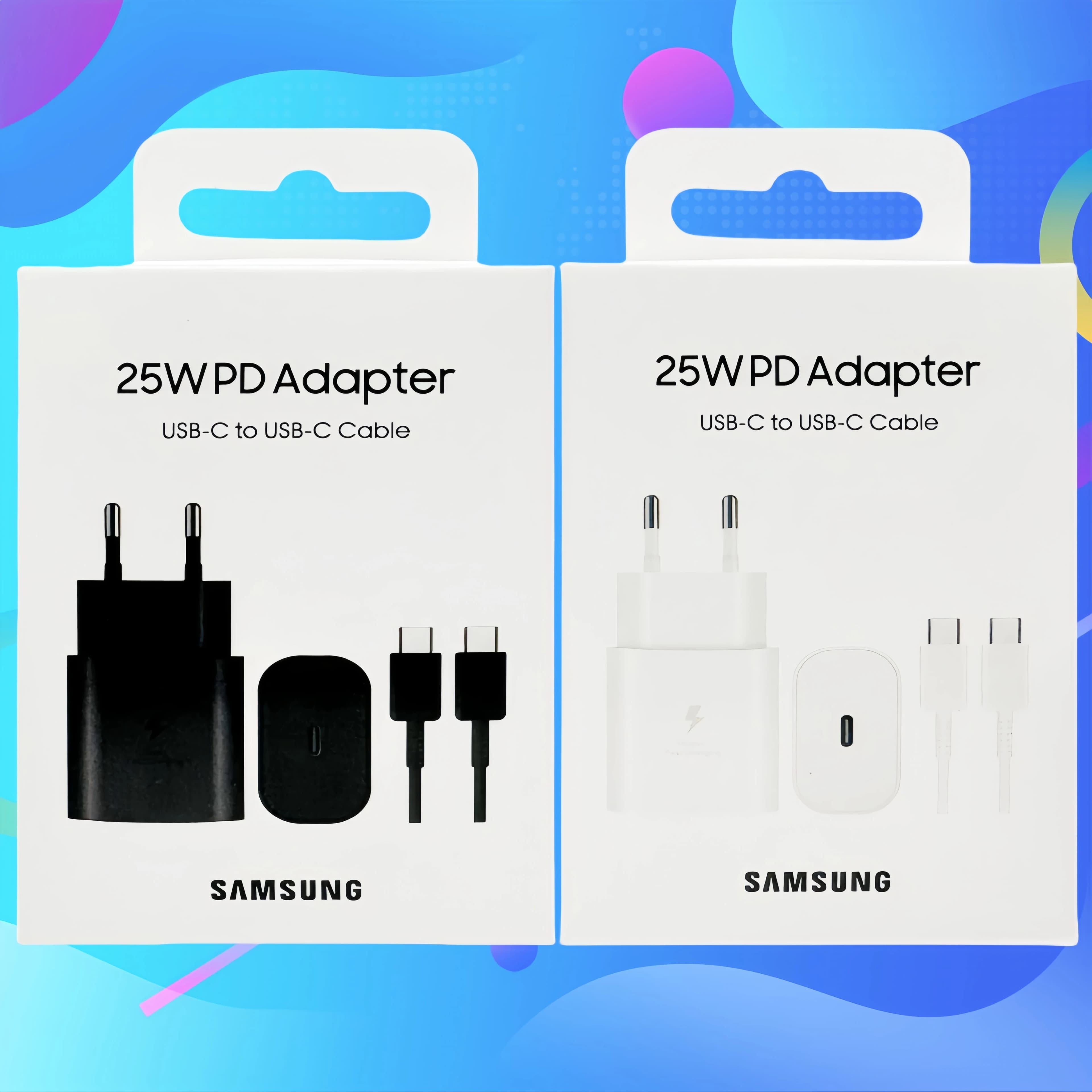 Samsung A16 A36 25W Set caricabatterie super veloce per Galaxy S25 S24 S23 S22 Ultra Plus Flip Fold 4 5 6 7 A06 A55 Adattatore di ricarica rapida