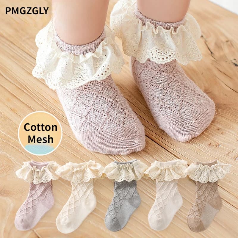 Children Princess Socks Cotton Kids Girls Socks With Big Bows Knee High For Girls Newborn Baby Long Sock Autumn Winter Style