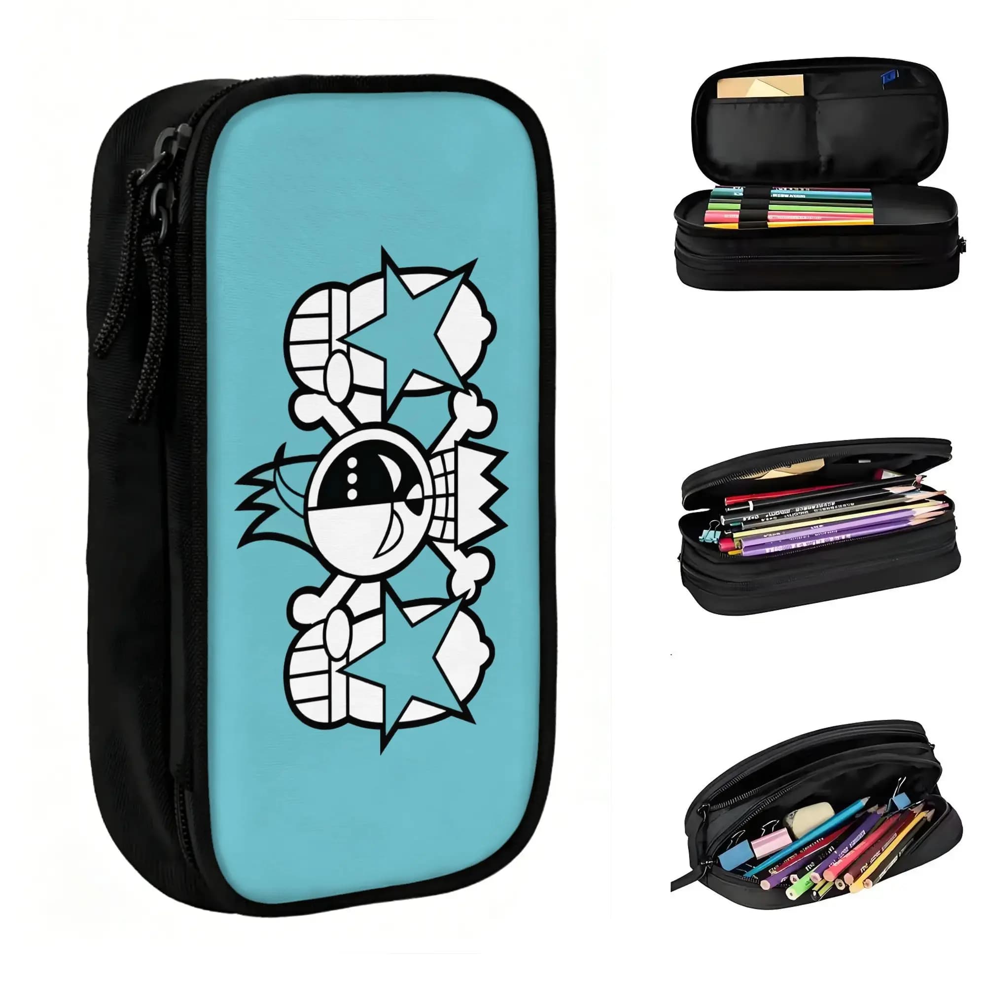 Custom Sanji Cartoons Comics Pencil Cases for Boy Girl Big Capacity Japan Pen Box Bag Stationery