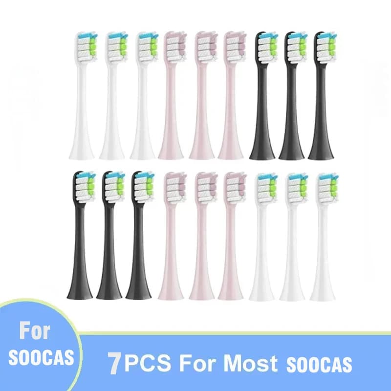 Per Xiaomi SOOCAS X3 X5 X3U X1 V1 V2 SOOCARE Testa Setole Ugelli di Ricambio con Tappo Anti-polvere Sonic Spazzolino Elettrico Teste