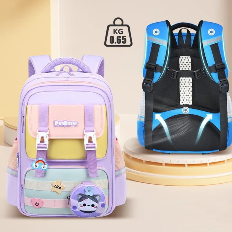 2025 Nuovo zaino da scuola per ragazzi Zaino per il ritorno a scuola per bambini Borsa per studenti delle scuole elementari per bambini dai 6 ai 12 anni