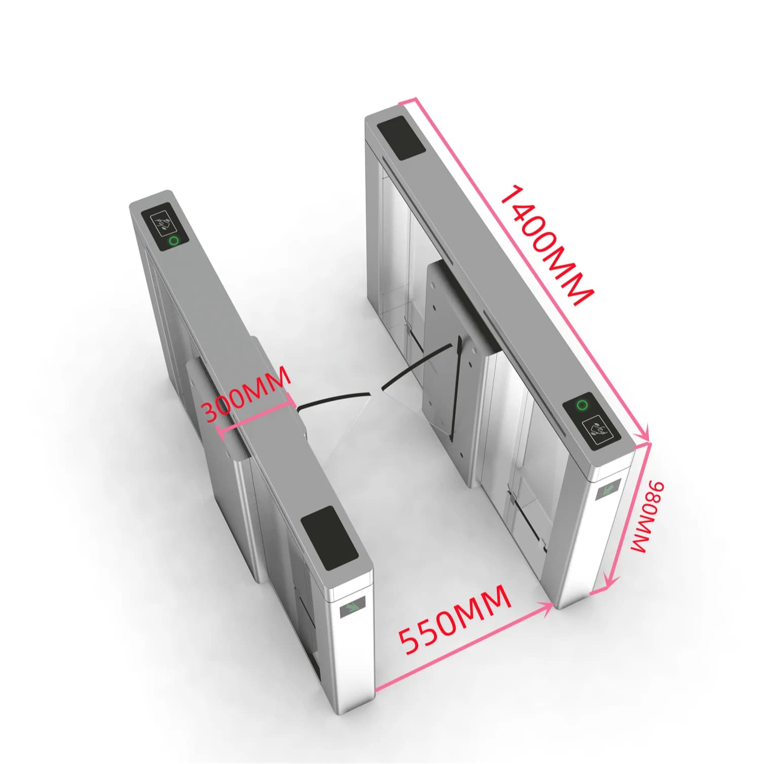 Tornello Automatico a Tripode per Controllo Accessi Sicurezza Domestica, Acciaio Inox 304, 30-40 Persone/min