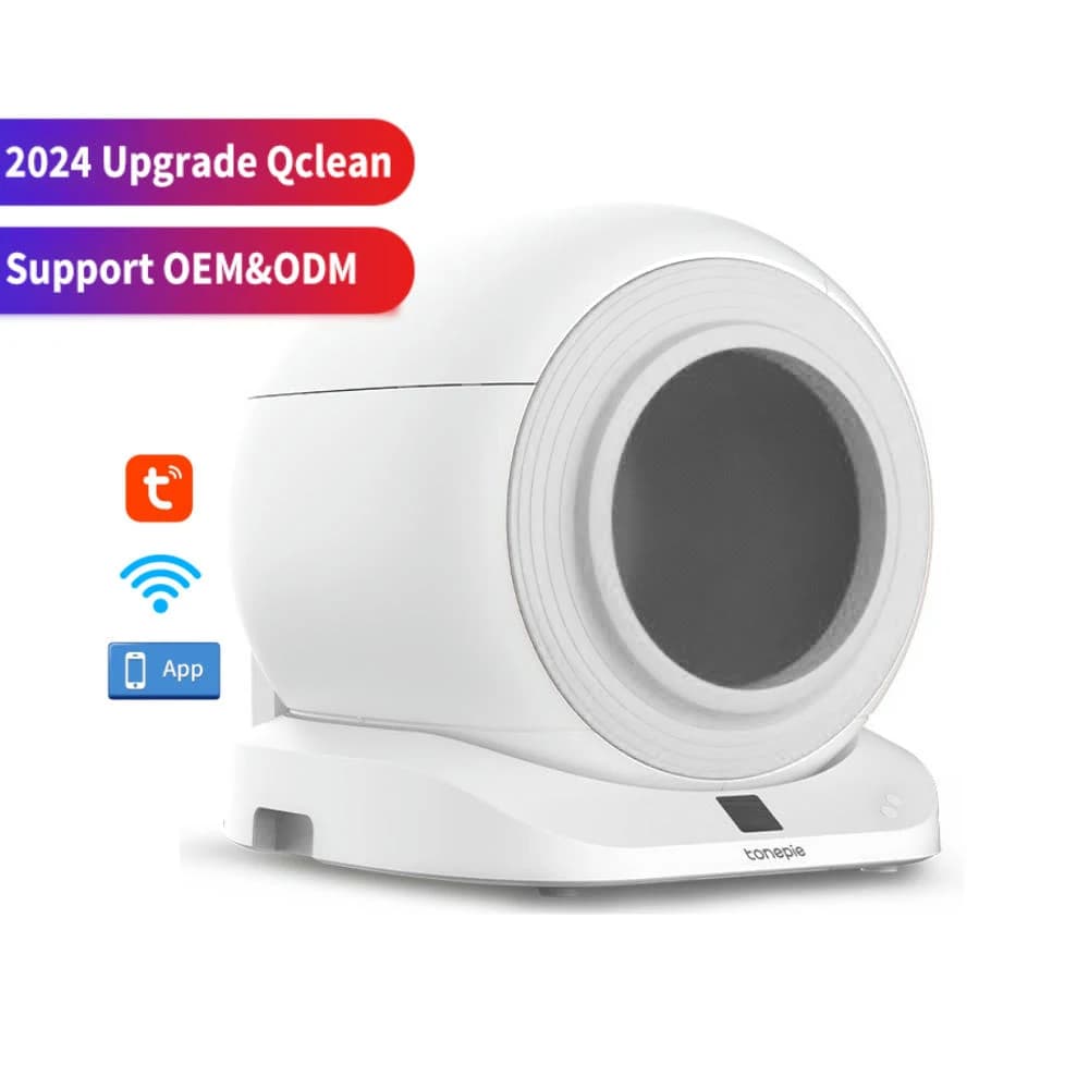 Lettiera Intelligente Automatica Q-clean 2025 Nuovo Modello Migliorato, Lettiera Autopulente per Gatti