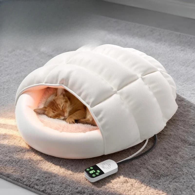 Cuccia riscaldante per gatti a temperatura costante, calda per l'inverno, intelligente, ispessita, coperta elettrica per gattini