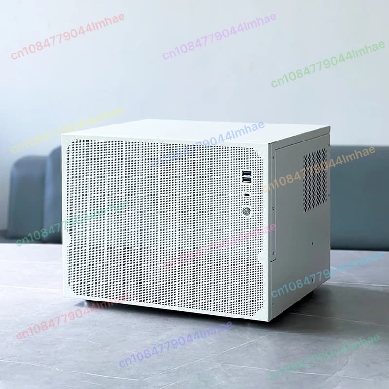 Supporto scheda madre MATX con custodia NAS a 8 alloggiamenti con alimentatore ATX per server domestico e archiviazione PC AIO