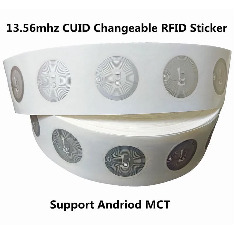13.56 MHz GEN2 CUID M1K S50 Tag Adesivo Blocco 0 Scrivibile UID Modificabile Riscrivibile Adesivi NFC Andriod MCT Copia Clone