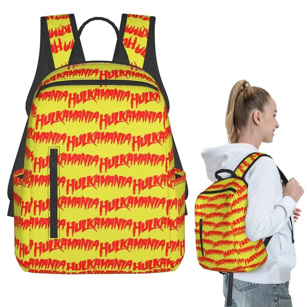 Hulk Hogan Hulkamania Backpack Student BookBag Children School Bag Laptop Shoulder Bags Boys Girls